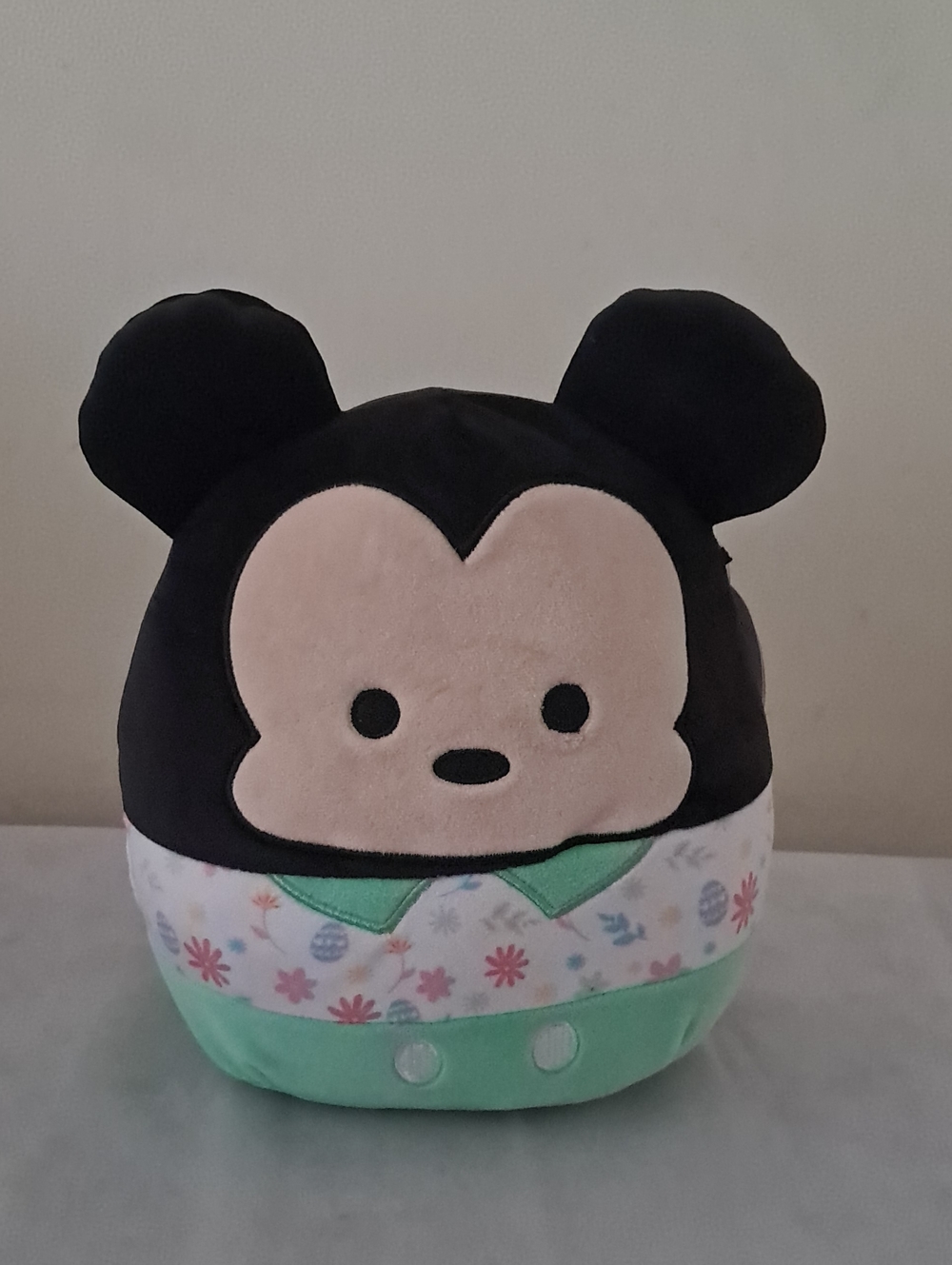 Disney Plush Mickey Mouse in Black, Beige & Mint